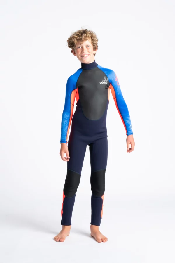 CSKINS ELEMENT 3:2 JUNIOR UNISEX STEAMER BLUE TIE DYE/ FLO RED
