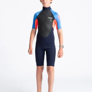 CSKINS ELEMENT 3:2 JUNIOR SHORTI BLUE TIE DYE/FLO RED