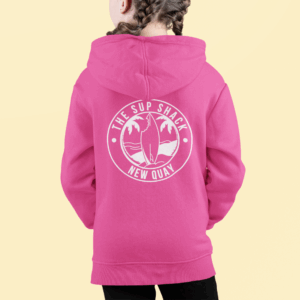 Kids Shar Bite Unisex Hoodie in Candy Pink