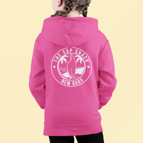 Kids Shar Bite Unisex Hoodie in Candy Pink