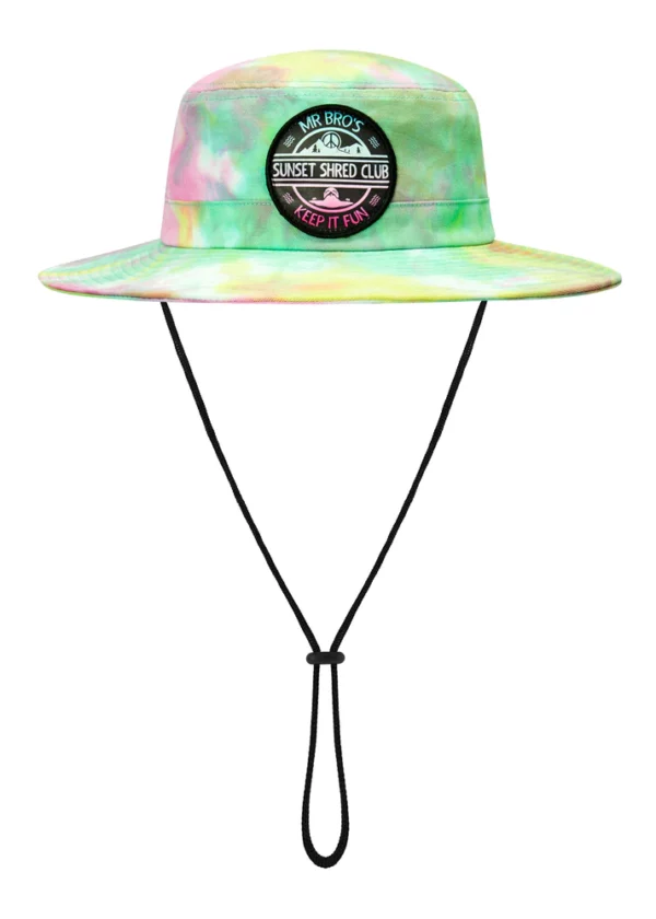 bro! Sunset Shred Club Rainbow Tie Dye Boonie