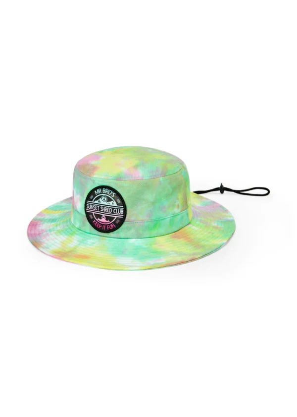 bro! Sunset Shred Club Rainbow Tie Dye Boonie