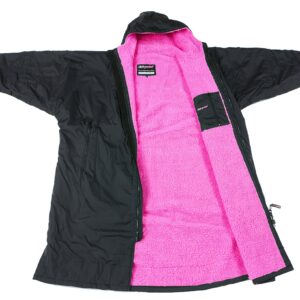 dryrobe Advance Long Sleeve Black Pink