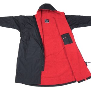 dryrobe Advance Long Sleeve Black Red