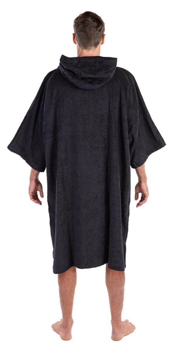 Organic Towel dryrobe Adults Black