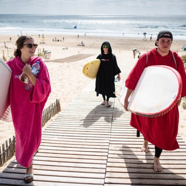 Organic Towel dryrobe Adults Black