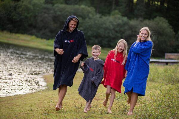 Organic Towel dryrobe Adults Black