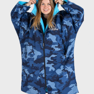 dryrobe Advance Long Sleeve Blue Camo/Blue