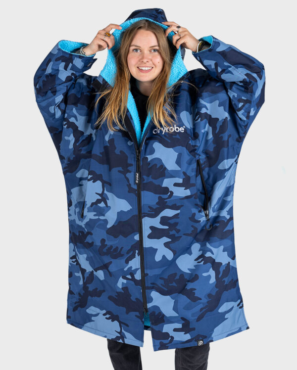 dryrobe Advance Long Sleeve Blue Camo/Blue