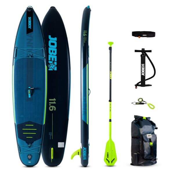JOBE DUNA 11.6 INFLATABLE PADDLE BOARD PACKAGE STEEL BLUE
