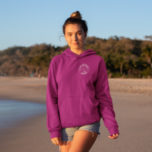 Adults Unisex Hoodie in Fuchsia