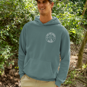 Adults Unisex Hoodie in Dusty Blue