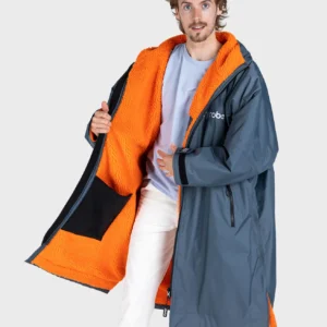 dryrobe Advance Adults Long Sleeve Grey/Orange