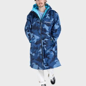 dryrobe Advance Adults Long Sleeve Blue Camo/Blue