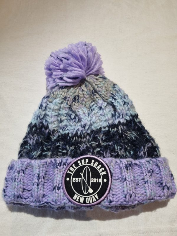 Kids Lovely Lavender Bobble Hat