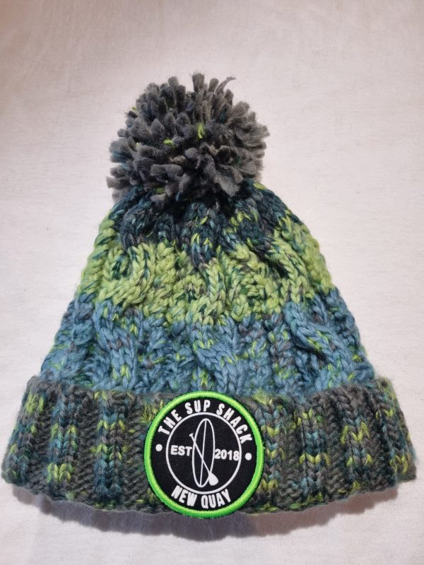 Kids Wilderness Grey Bobble Hat